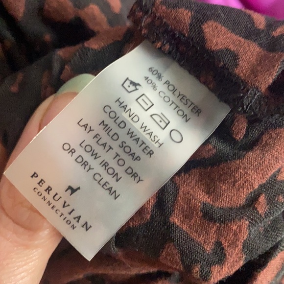 Peruvian Connection Sheer Long Sleeve Top - Picture 5 of 5